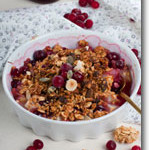 Gluten Free Vegan Cranberry-Walnut Granola